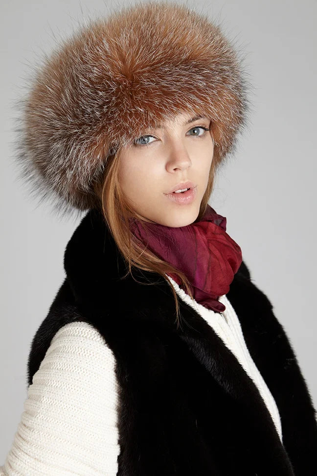 How to Style a Crystal Fox Fur Headband for Winter