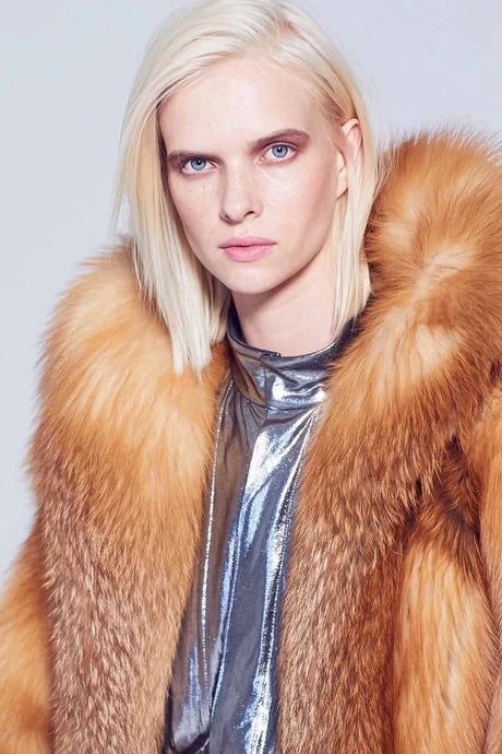 Aspen Red Fox Fur Jacket