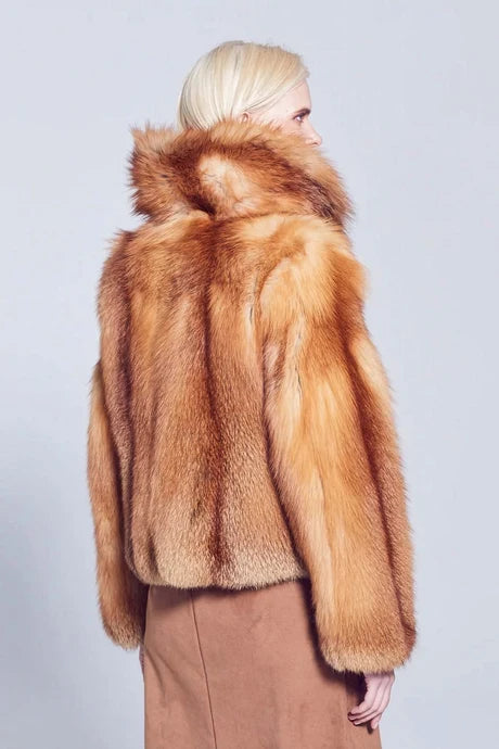 Aspen Red Fox Fur Jacket