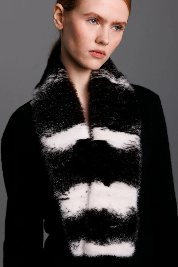 Maya Cross Mink Fur Scarf