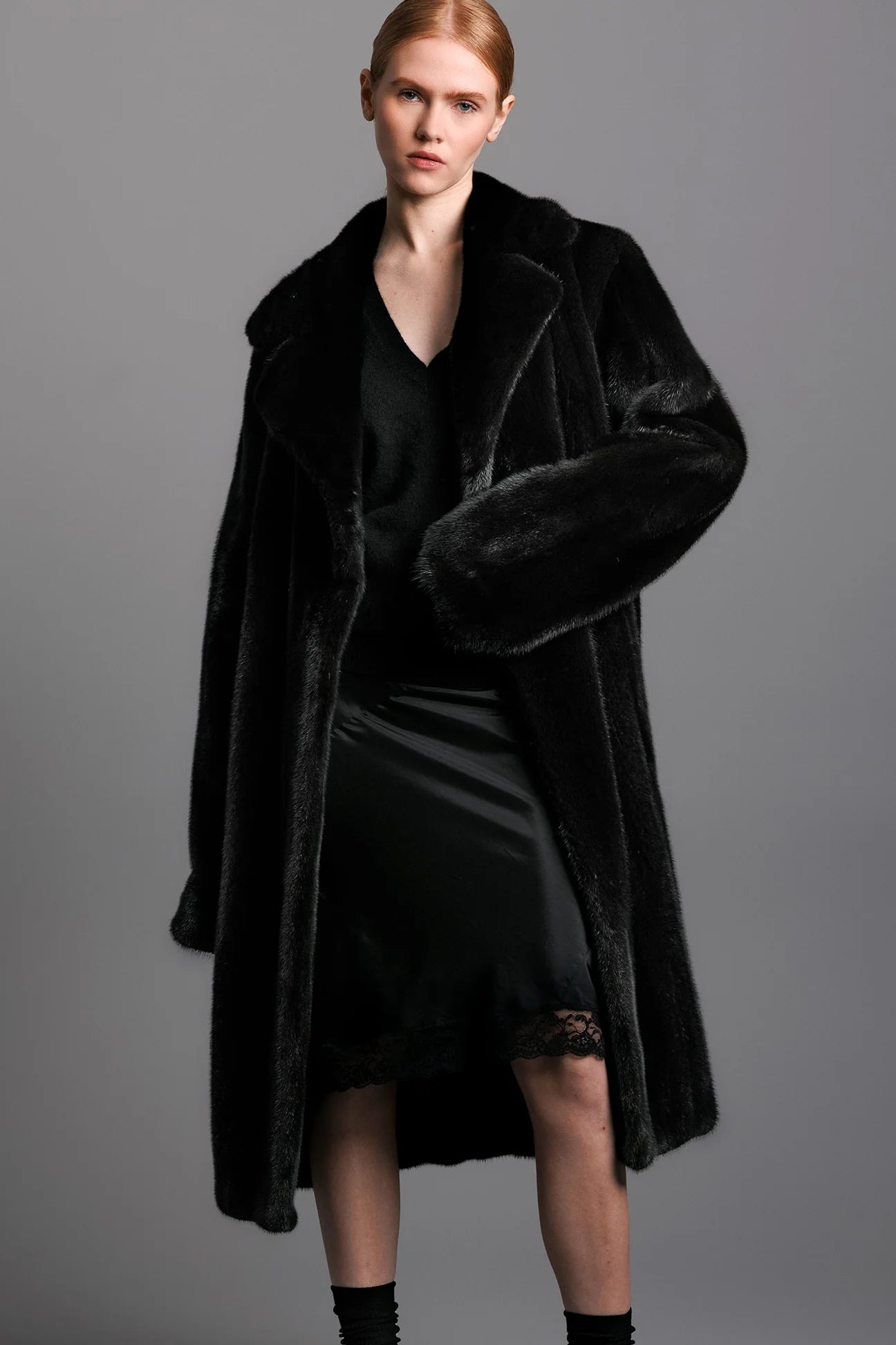 Blake Mink Fur Trench Coat