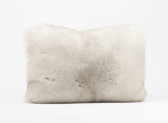 Blue Fox Fur Pillows