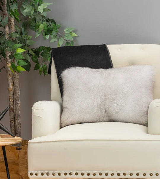 Blue Fox Fur Pillows