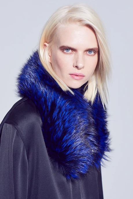 Murray Cobalt Fox Fur Collar