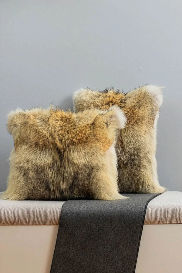 Coyote Fur Pillows
