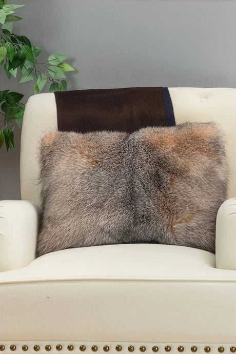 Crystal Fox Fur Pillow