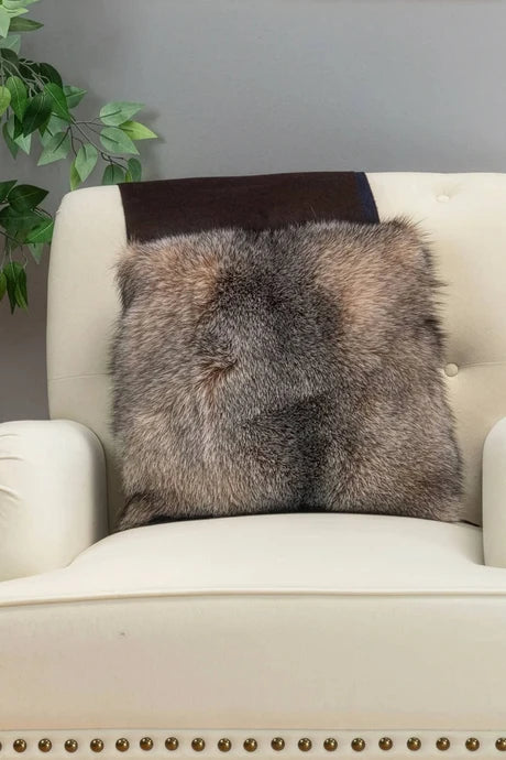 Crystal Fox Fur Pillow