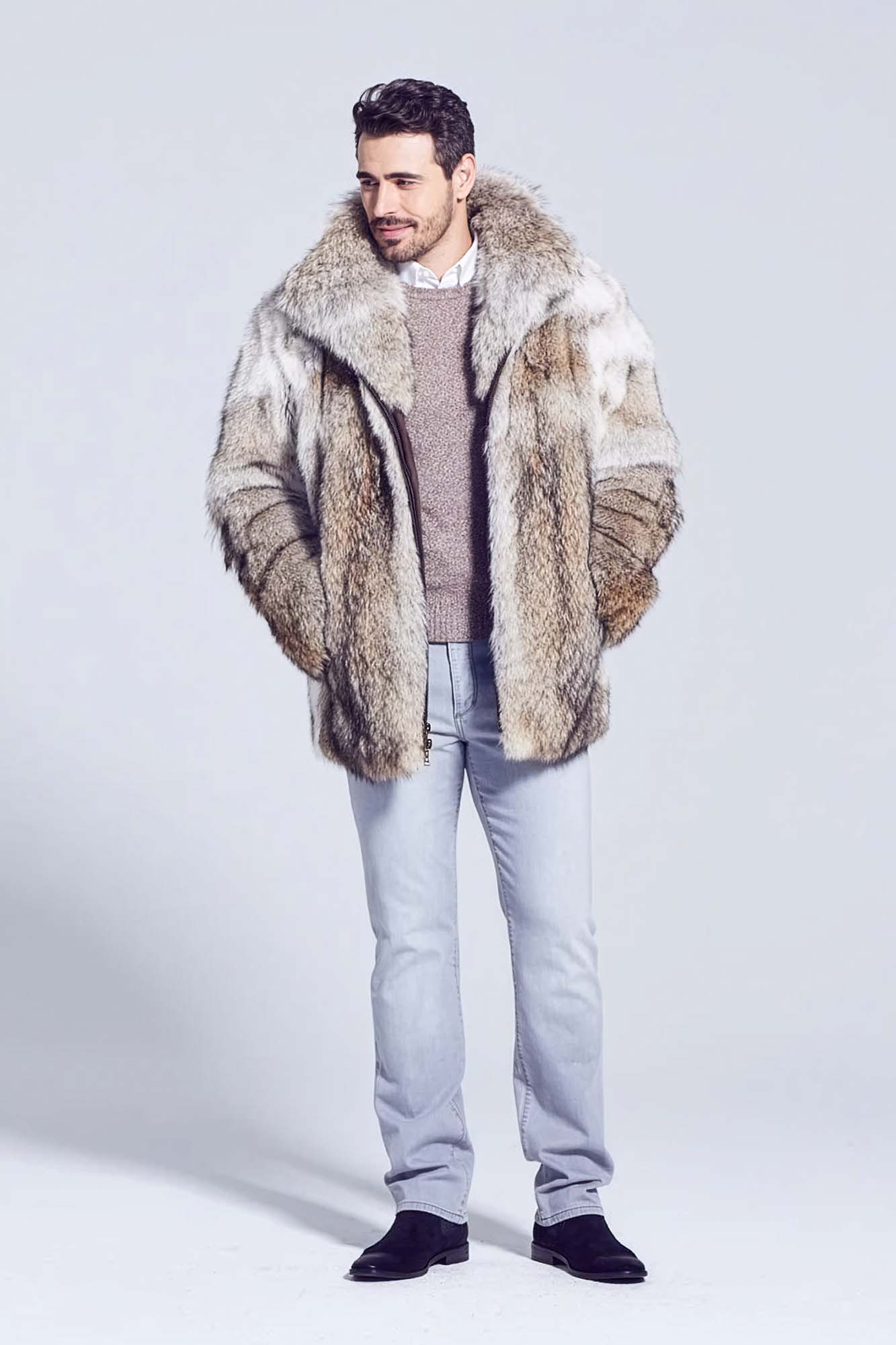 Men's Derek Coyote Fur Jacket