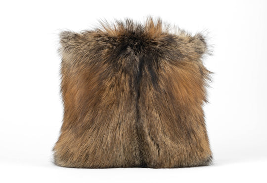 Cross Fox Fur Pillow