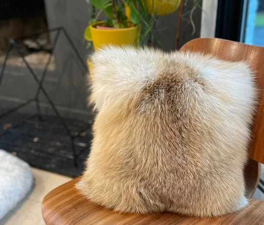 Golden Island Fox Fur Pillows