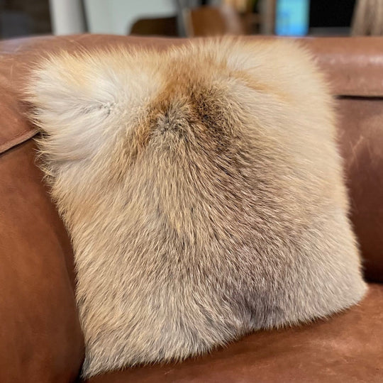 Golden Island Fox Fur Pillows