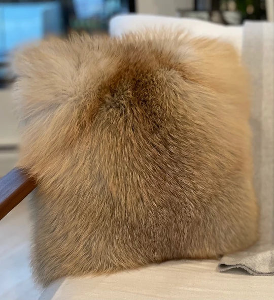 Golden Island Fox Fur Pillows