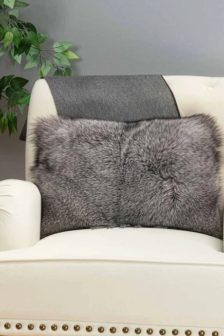 Indigo Fox Fur Pillows
