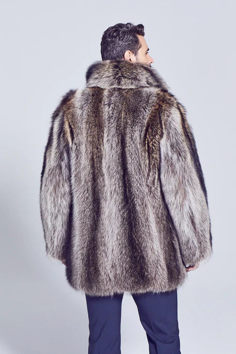 Men's Derek Raccoon Fur Jacket