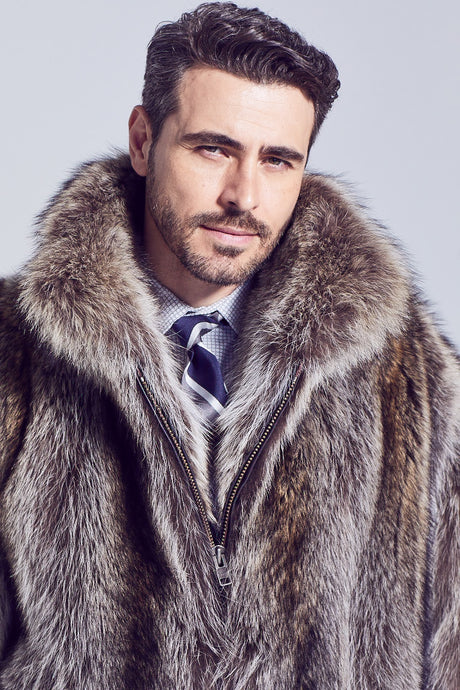 Men's Derek Raccoon Fur Jacket