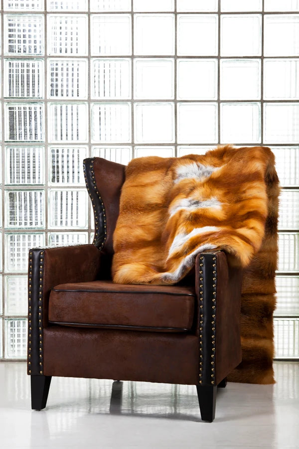 Red Fox Fur Blanket