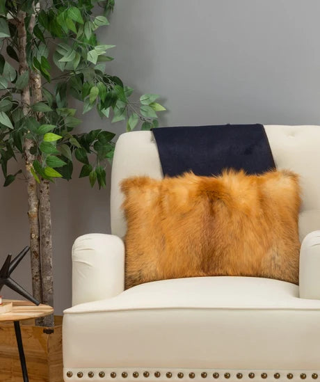 Red Fox Fur Pillows