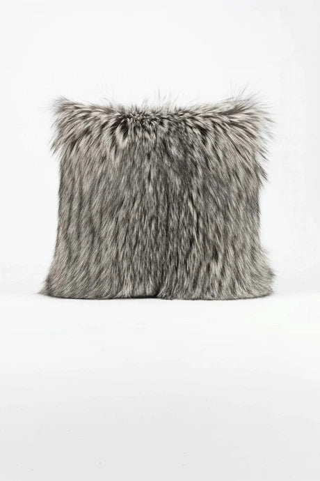 Silver Fox Fur Pillows