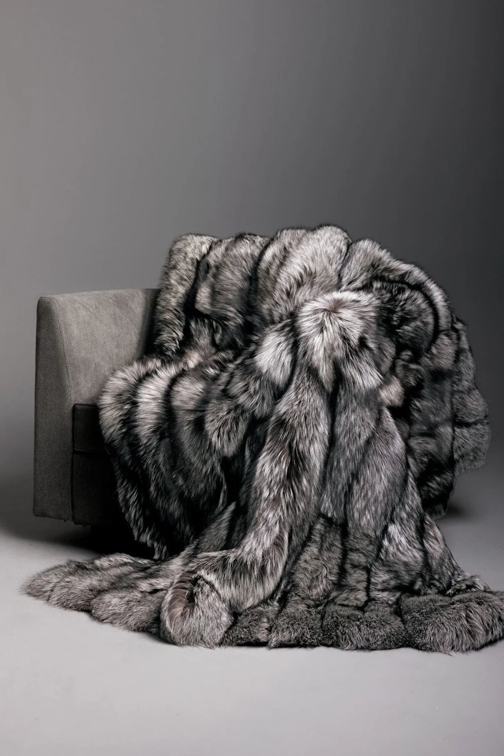 Silver Fox Fur Blankets