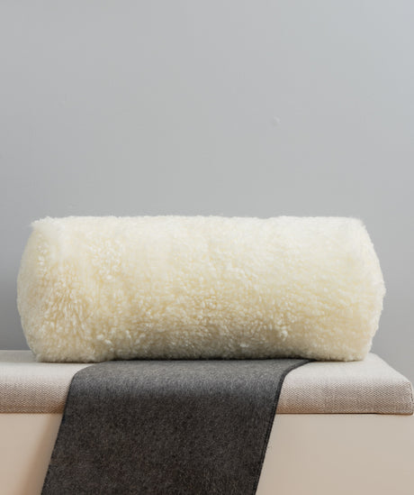 Natural White Mohawi Shearling Fur Pillows