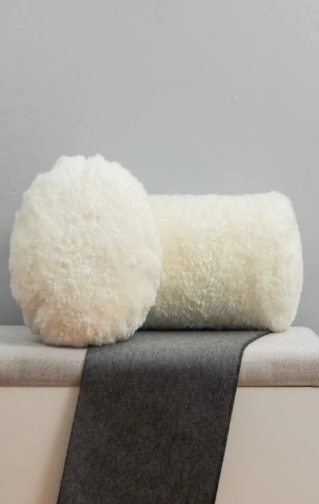 Natural White Mohawi Shearling Fur Pillows
